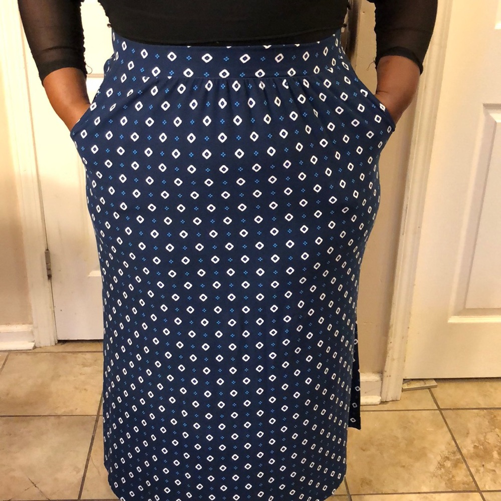 Blue skirt